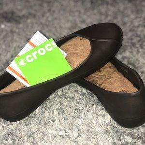 Crocs Comfort Olivia II Slip On Ballet Lined Flat